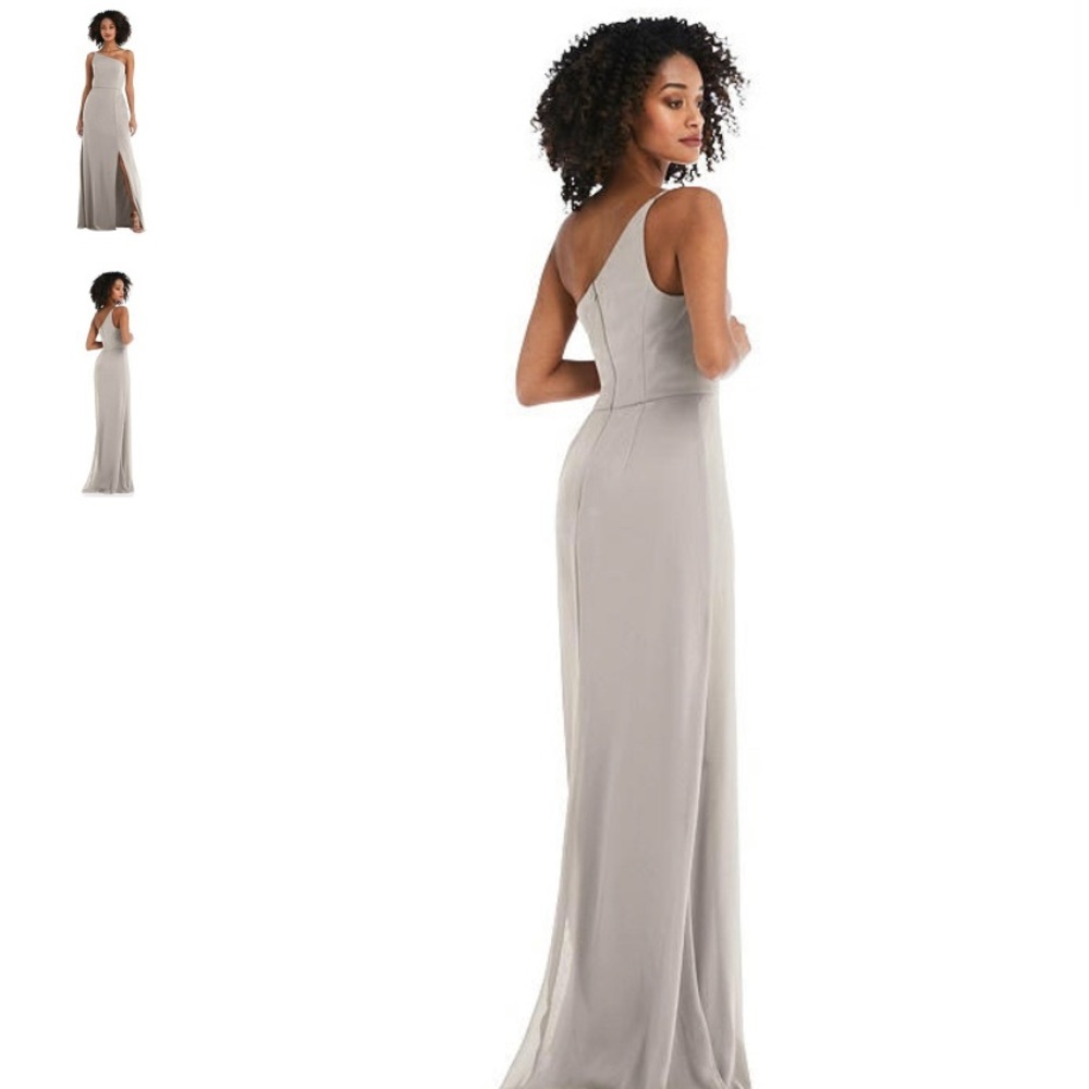 Bella Bridesmaids - Taupe NWT Sheer Crepe Dress